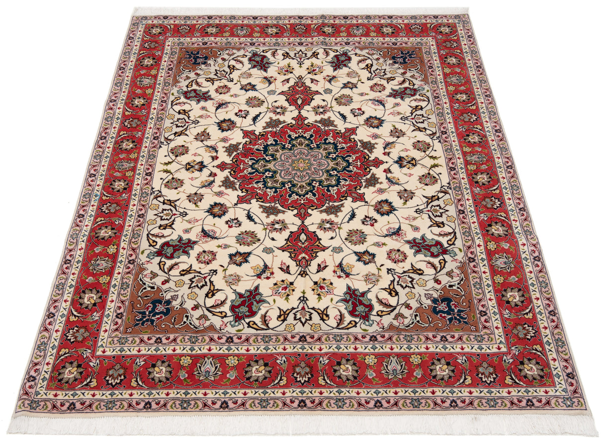 Alfombra persa Tabriz 50Raj | 203 x 156 cm