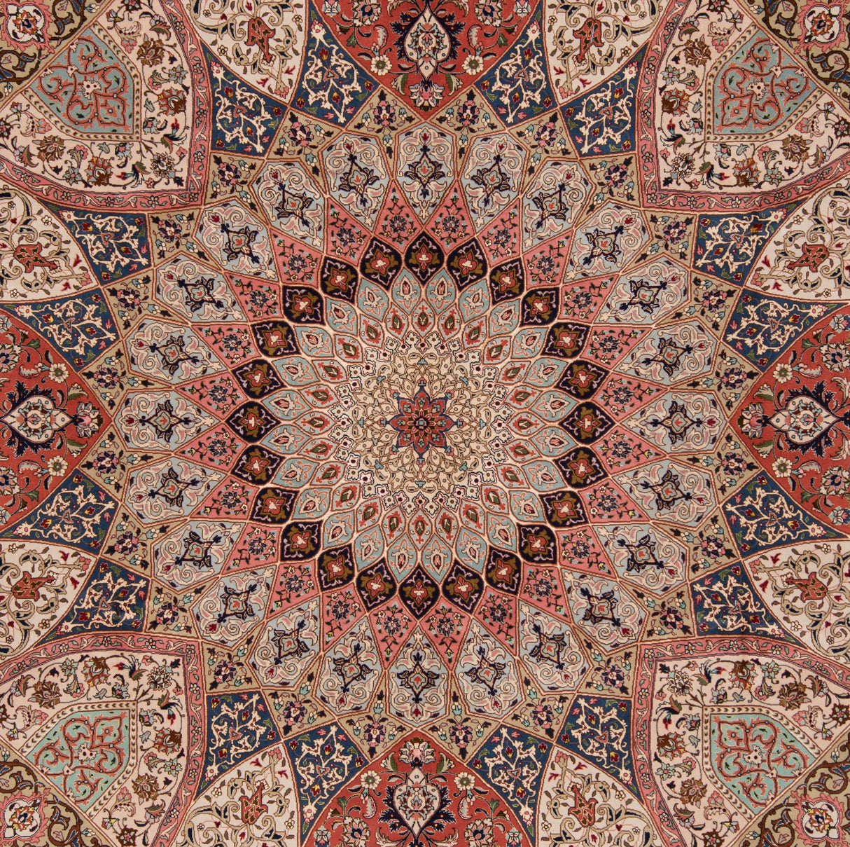 Carpetes persas Tabriz 50Raj | 252 x 250 cm