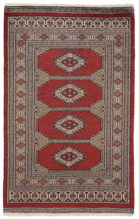 Buchara Pakistan Carpet | 127 x 76 cm