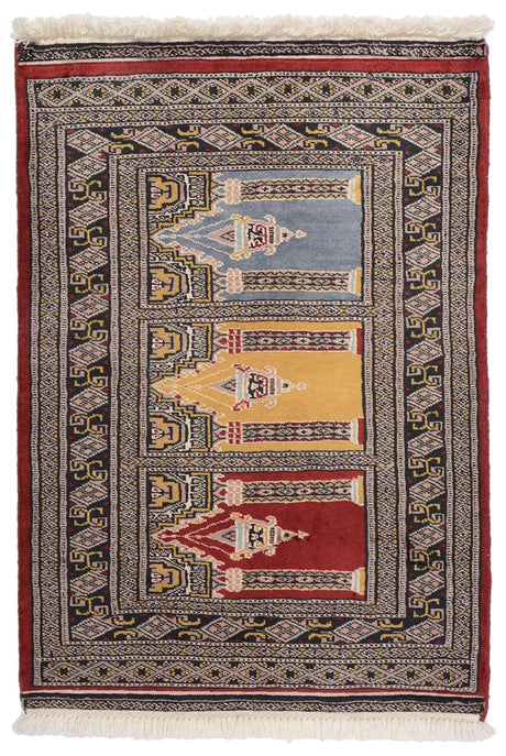 Buchara Pakistan Carpet | 126 x 77 cm
